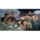 РЕПРОДУКЦИИ НА КАРТИНИ Сцена от морската митология с тритони и сирени (1928)